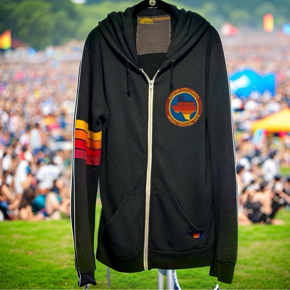 Aviator Nation - ACL special edition arm stripe hoodie - great used condition